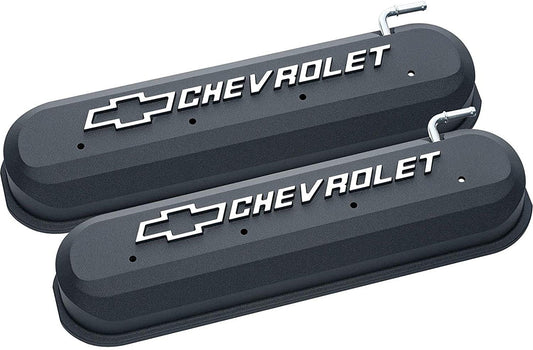 Cast Aluminium Valve Covers With Raised Chevrolet Logo
Suit LS Series Engines, Black Crinkle