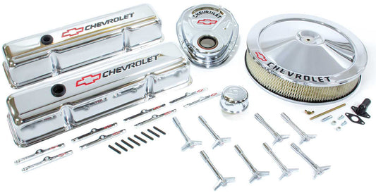 Engine Dress-Up Kit
Chrome Suit SB Chev With Chevrolet Logo & Bowtie Emblem