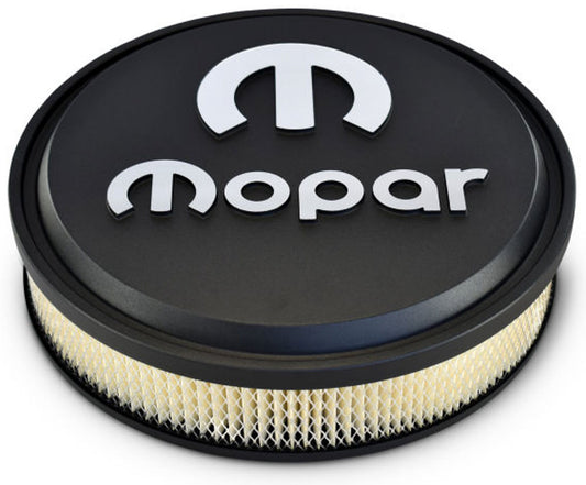 Slant Edge MOPAR Air Filter Assembly
Black Crinkle Finish with Raised Emblem