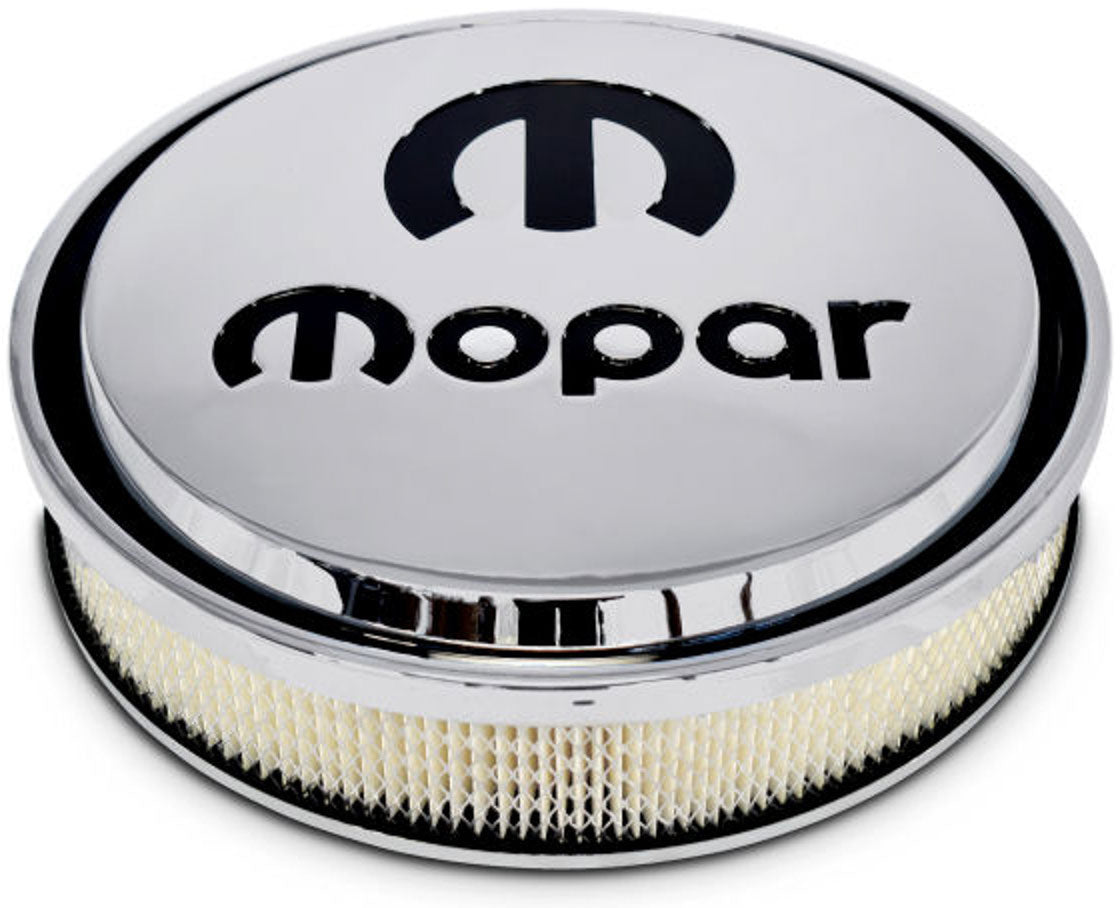 Slant Edge MOPAR Air Filter Assembly
Polished Finish with Black Emblem