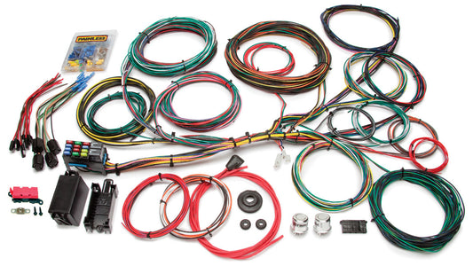 21 Circuit Universal Ford Muscle Car Wiring Harness
Suit Galaxie, LTD, Falcon, Fairlane, Mustang, Maverick, Torino & Ranchero 1966 - 1976