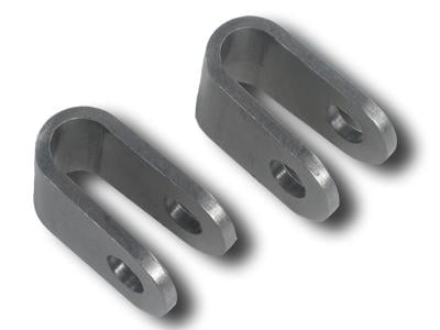 chromoly Rod End Clevis
Fits up to 3/4" Tube, 3/8" Hole, 1-1/8" H x 3/4" L, .500" Inside Width (Pair)