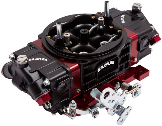 850 CFM Brawler Race Carburettor
Mechanical Secondaries, No Choke, 4150 Series, Black/Red Coated Finish