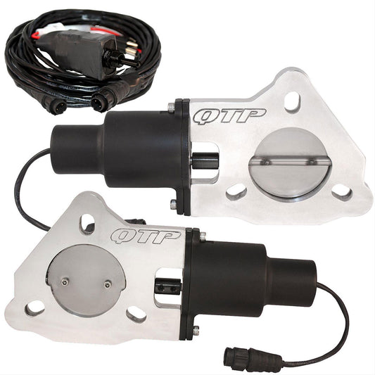 2-1/4" Dual Electric Exhaust Cutout Kit
Includes Electric Valve, Toggle Switch & Wiring