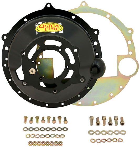 Steel SFI 6.1 Bellhousing
Suit SB & BB Chev With Muncie, Saginaw, T5 Transmission, 153 & 168 Tooth, 11" Clutch