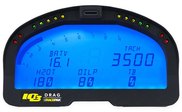 IQ3 Drag Logger Dash
Blue Backlight, Display Up To 28 Inputs