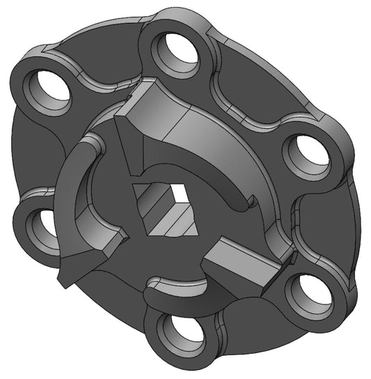 Blower Starter Jaw
6-Bolt MountWith 1/2" Square Drive