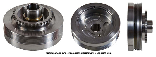 Steel/Alloy Harmonic Balancer
Suit Ford Falcon EF-AU 6 Cyl, 6 Groove Serpentine, With Trigger Plate