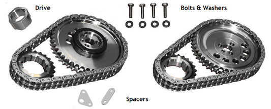 Double Row Timing Chain Set with Torrington Bearing
Suit GM LS2, One Trigger Sensor. Also RHS Raised Cam Block