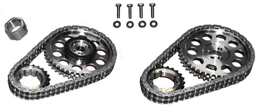 Double Row Timing Chain Set with Torrington Bearing, .010" Line Bore
Suit GM LS1, LS6