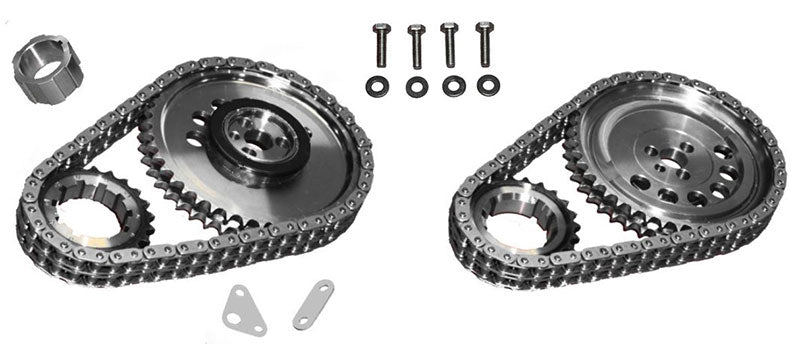 Double Row Timing Chain Set with Torrington Bearing, .005" Line Bore
Suit GM LS2, One Trigger Sensor