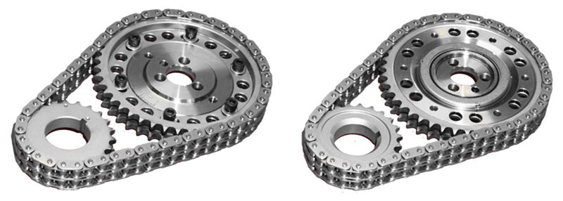 Double Row Nitrided Vernier Adjustable Timing Chain Set with Torrington Bearing
Suit S/B Chev 262-350, 400