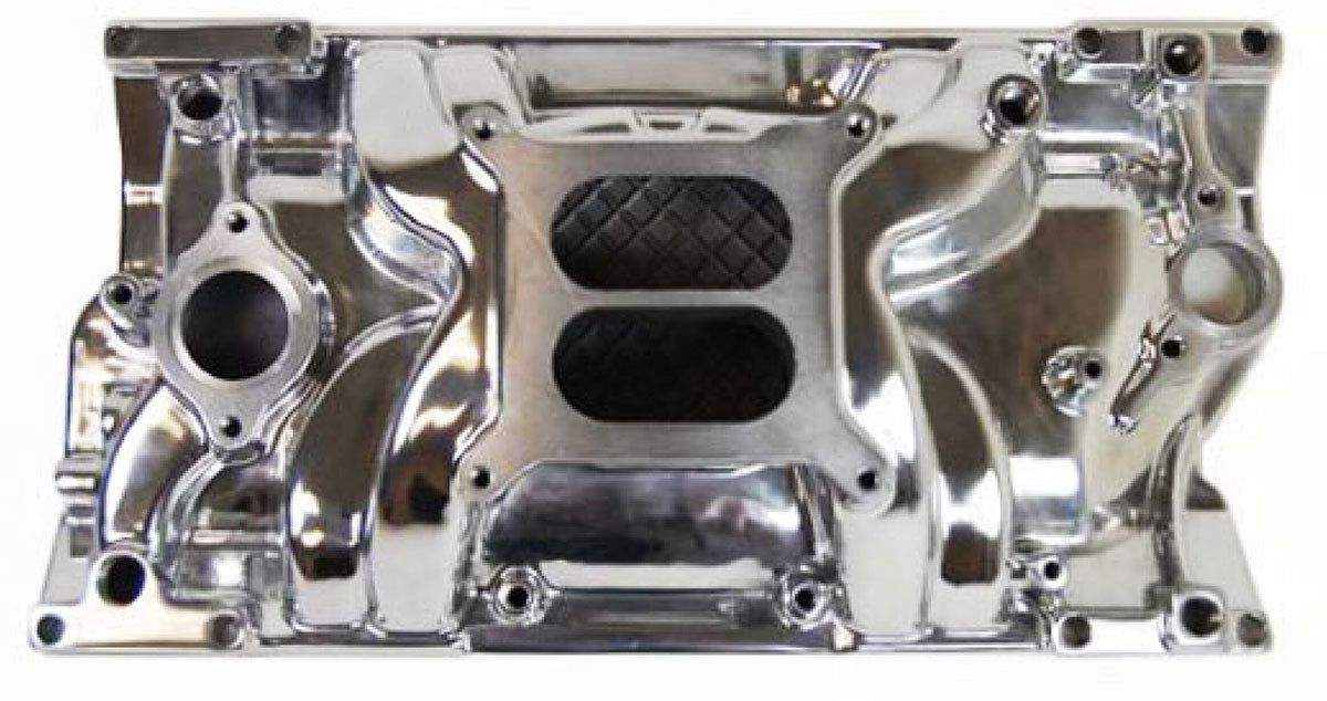 VORTEC Aluminium Dual Plane Manifold suit S/B Chev 1996-on Polished Finish  Fits 1996-on Cast Iron & Aftermarket Cylinder Heads