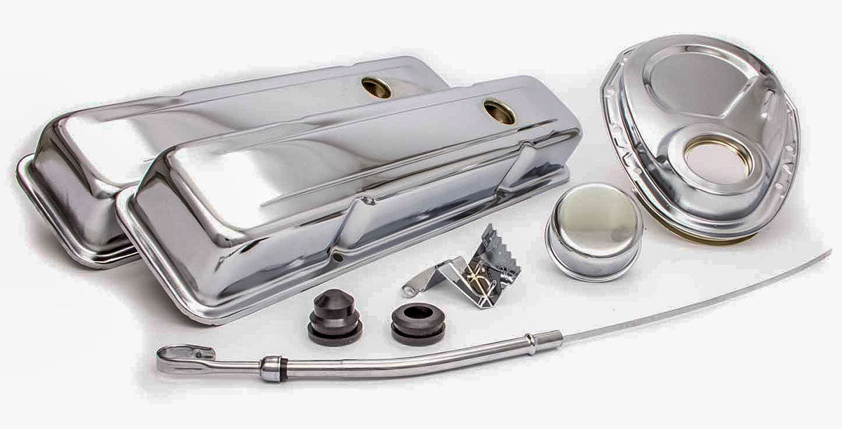 Engine Dress Up Kit (Chrome) with Short Valve Covers
Suit S/B Chev