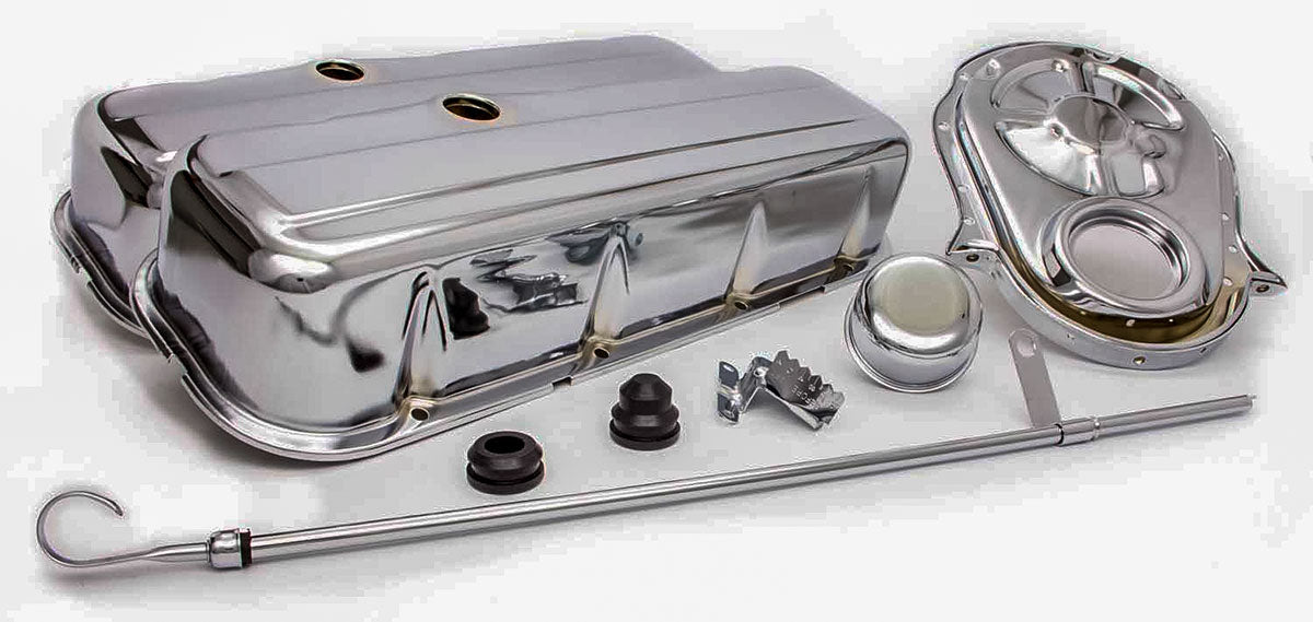 Engine Dress Up Kit (Chrome) with Tall Valve Covers
Suit B/B Chev