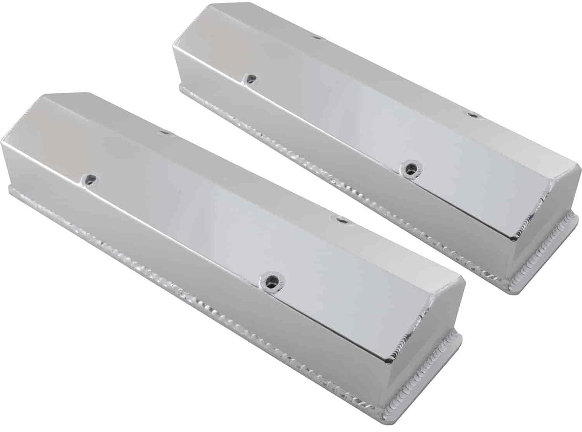 Anodised Aluminium Fabricated Valve Covers, Tall
Fits 1956-86 S/B Chev 283-350, Hardware Included