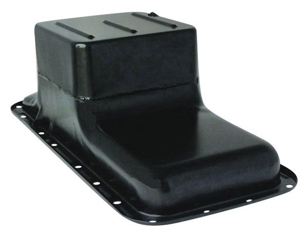 Black Steel Stock Oil Pan, 7" Deep, 6.6Ltr Capacity
Fits 1966-up B/B Chrysler Mopar 361-440 B & RB and Hemi 426