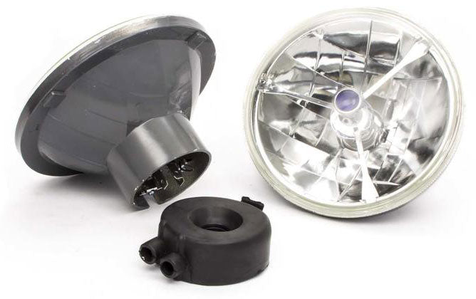 Round Replacement Head Light with Bulb 7", Tri-Bar with Blue Dot
Multi-Reflex Head