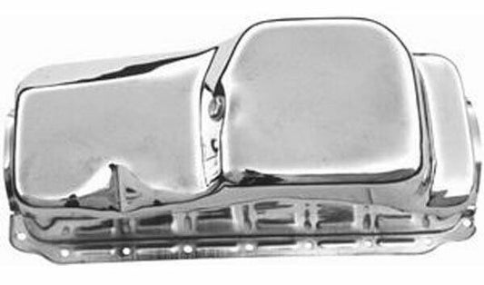 Chrome Steel Stock Oil Pan
Fits 1964-87 Chrysler Mopar V8 273-318-340