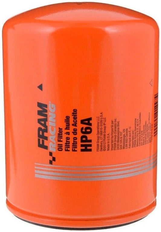 Fram HP6A Racing Oil Filter
1-1/2" Thread, 4.67" x 6.18"