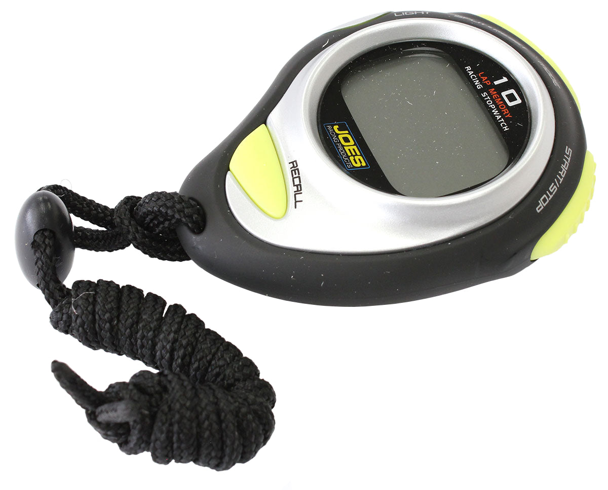 JOES Racing Stopwatch with Memory
Raised Bezel, Backlight,One Button Recall