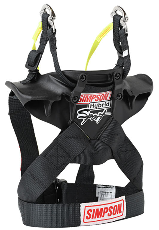 Hybrid Sport - Head & Neck Restraint
Youth - Chest 26-30", Ages 9-12, Quick Release Sliding Tethers, SFI 38.1