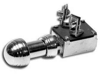 SO-CAL Speed Shop Polished 40 Style Knob Push Horn Switch