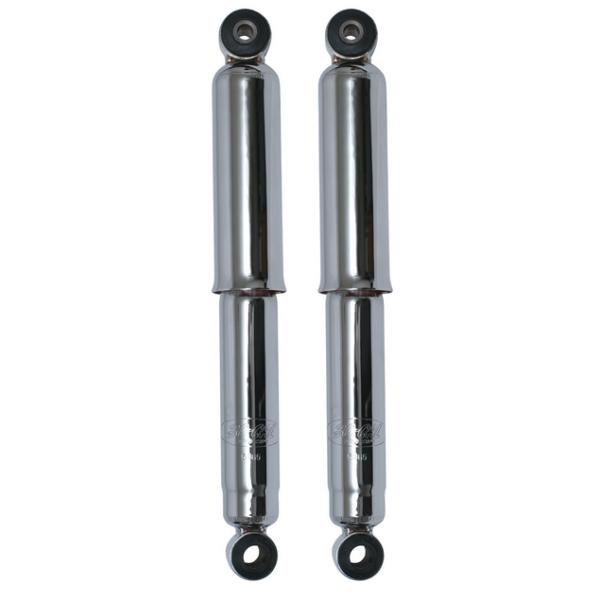 SO-CAL Speed Shop Steel Covered Speedshocks
Chrome Finish, 9-1/4" closed and 14-1/4" extended