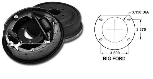 SO-CAL Speed Shop Ford 9" Early Rear Drum Brake Kit
11" x 2 1/2"