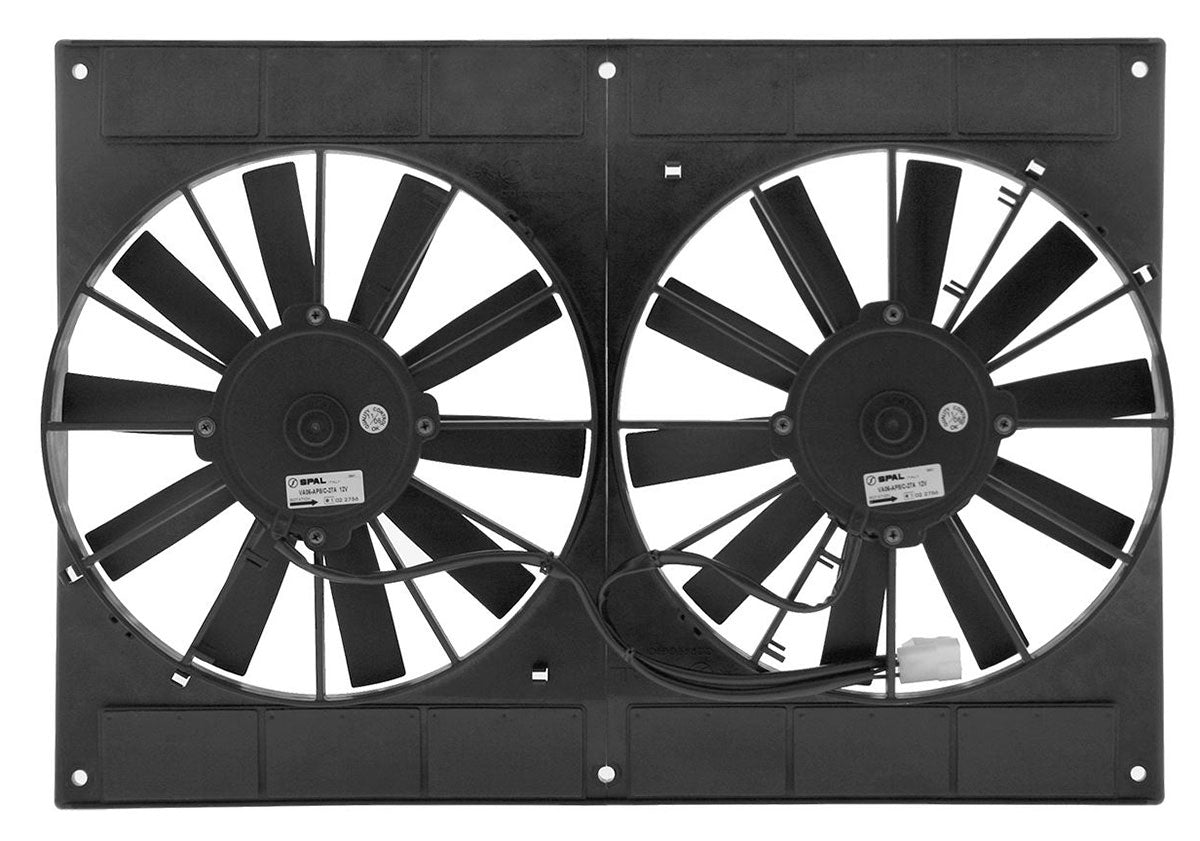 11" Dual ElectricThermo Fans
1587 cfm - Puller Type With Straight Blades