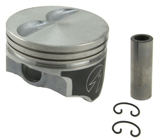 350 ci SB Chev - Flat Top Hypereutectic Pistons
385 c.i., 4.040" bore, 3.750 stroke, 5.700" rod length, -5.0cc dome volume