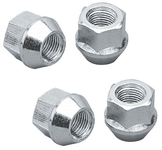 Bulge Open End Acorn Wheel Nuts - 3/4" Hex
1/2" Thread (Set Of 4)