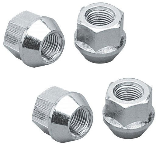 Bulge Open End Acorn Wheel Nuts - 3/4" Hex
12mm x 1.50" Thread (Set Of 4)