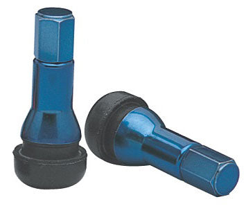 Rubber Pull Through Valve Stems Blue Finish
(Set Of 4)