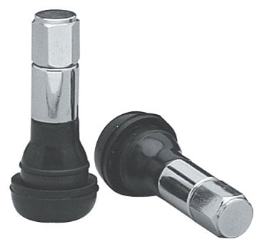 Rubber/Chrome Pull Through Long Valve Stems
(Set Of 4)