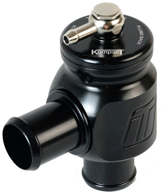 Kompact Universal Plumb Back BOV Black, Suit 34mm Hose