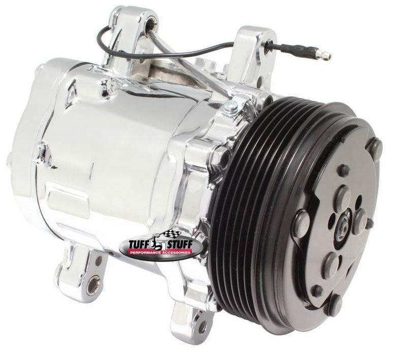 Sanden Style A/C Compressor, Chrome
R-12 Style, 6 Groove Serpentine Pulley