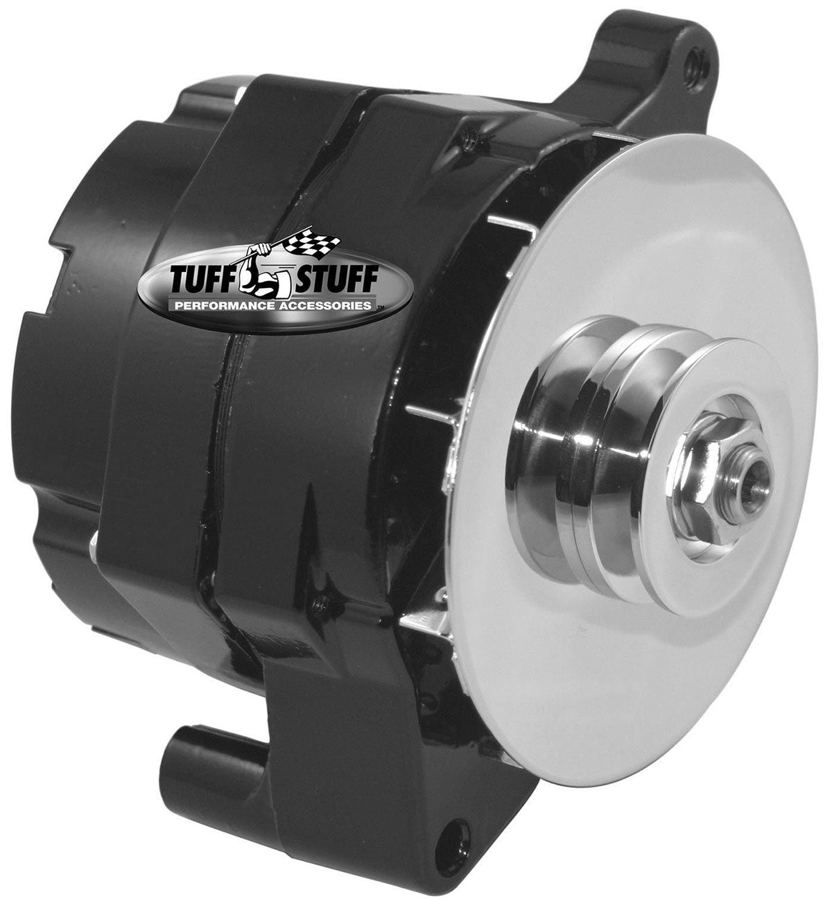 Black Ford Alternator
100 AMP, 1 Wire, Internal Regulator, Single V Groove Pulley