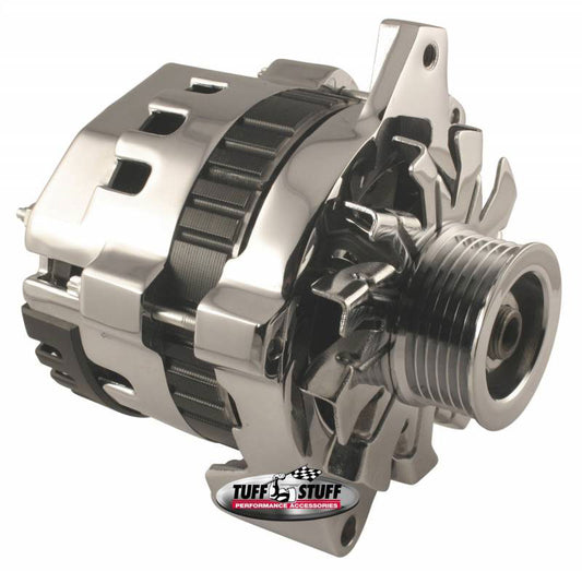 Chrome GM Mini Alternator
120 Amp, 1-Wire, serpentine 6 Groove Pulley