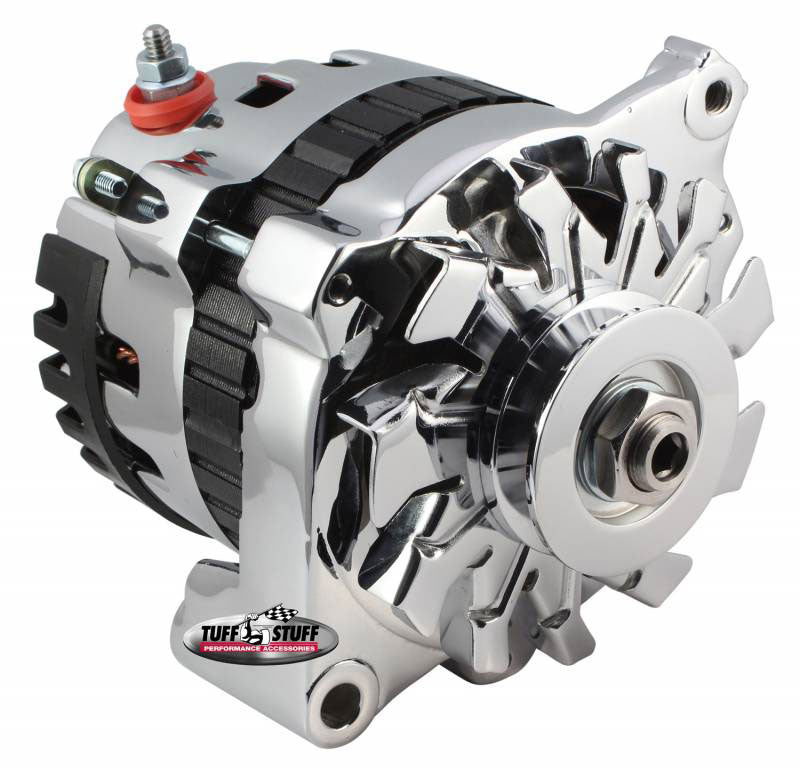 120amp GM 1-Wire Alternator, Chrome
1-Wire or OEM Hookup, Side Terminal