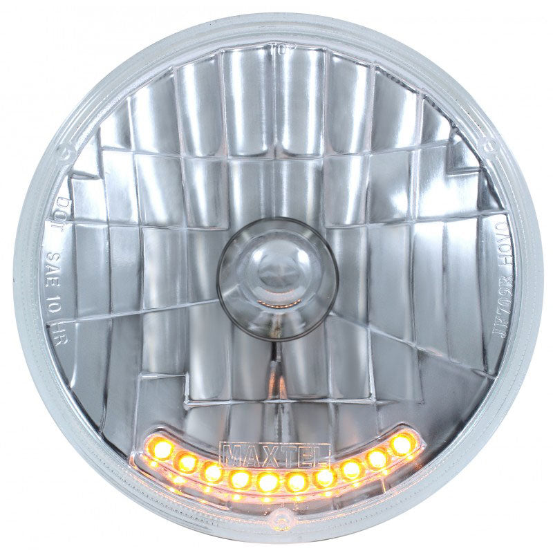 Replacement 7" Crystal Headlight Insert
With 10 Amber LED Lights (Each)