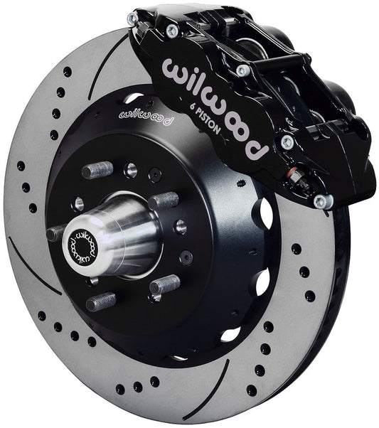 Forged Narrow Superlite 6R Dust-Seal Big Brake Front Brake Kit
14" Rotors, Black Calipers. Suit Ford Mustang 1965-69