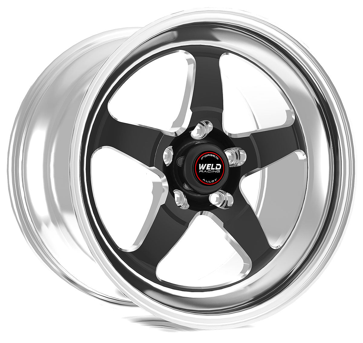 RT-S S71 15 x 4" Wheel, Polished with Black Center
5 x 4.5" Bolt Circle with 1.63" Backspace. Low Pad Height