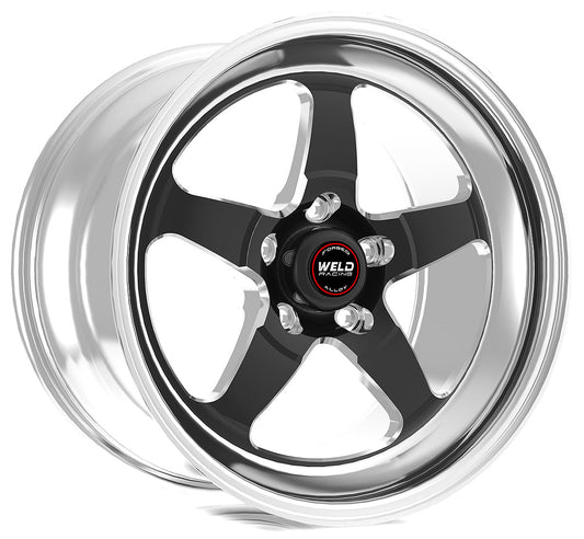 RT-S S71 15 x 8" Wheel, Polished with Black Center
5 x 4.5" Bolt Circle with 6.5" Backspace. Low Pad Height