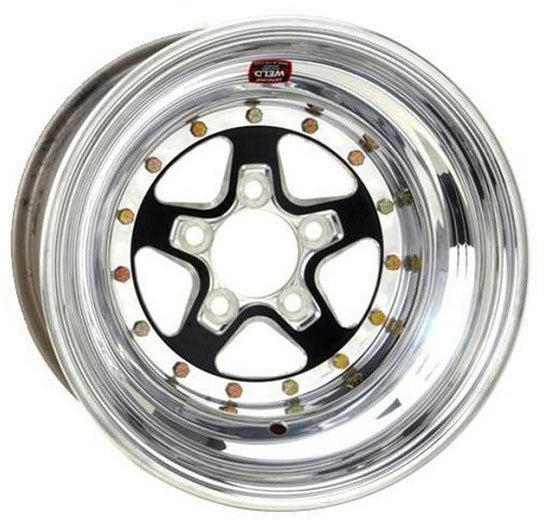 AlumaStar 2.0 15 x 10" Wheel - Black Center/Polished Outter Finish
5 x 4.75" Bolt Circle with 3" Backspace