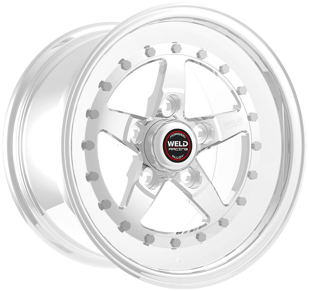 WeldStar RT 15" x 10" Wheel, Polished
5 x 4.75 Bolt Circle with 4.5" Backspace