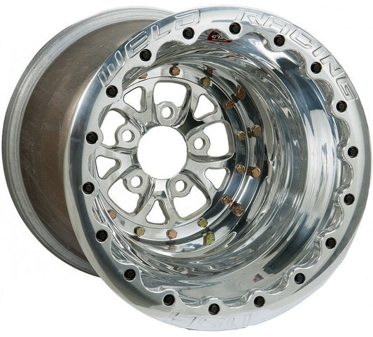 V-Series 15 x 8" Wheel, Polished, Single Beadlock for M/T
5 x 4.75" Bolt Circle with 4" Backspace