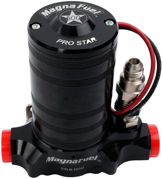 ProStar 500 Fuel Pump,Black, No Filter, 25-36 psi, -12AN
Suits Carburettor Applications up to 2,000HP