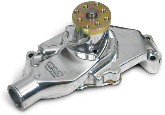 Weiand SB Chev Action+Plus Water Pump
With "Twisted Snout" design, Short , Polished Finish