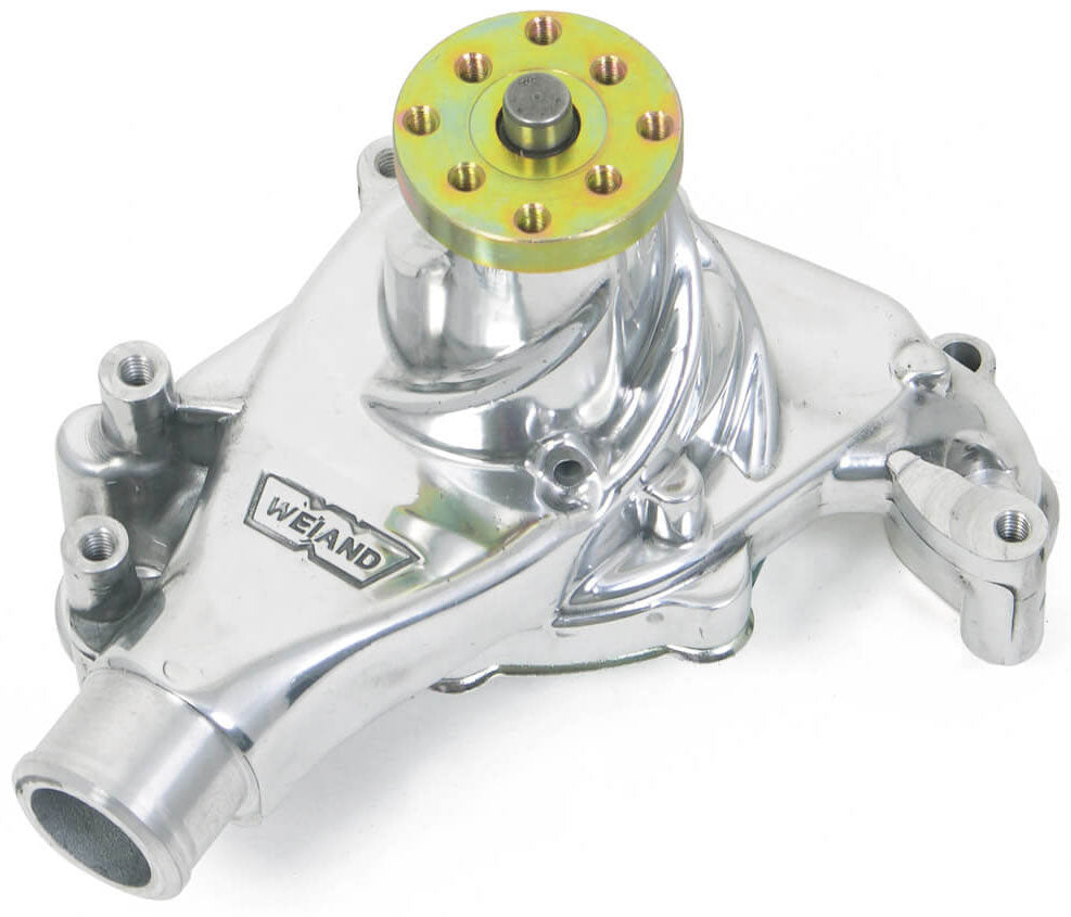 Weiand SB Chev Action +Plus Water Pump
With "Twisted Snout" design, Long, Polished Finish